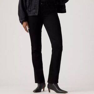 NWT Levi's 314 Shaping Black Denim Jeans - soft black 29P